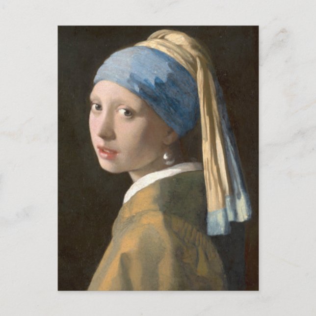 Flicka med Pearl Earring Vykort (Framsida)