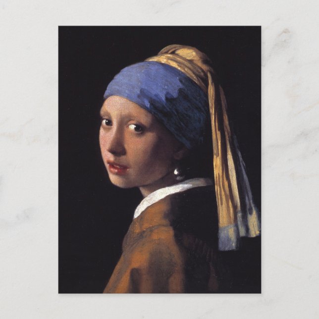 Flicka med Pearl Earring Vykort (Framsida)