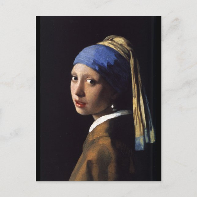 Flicka med Pearl Earring Vykort (Framsida)
