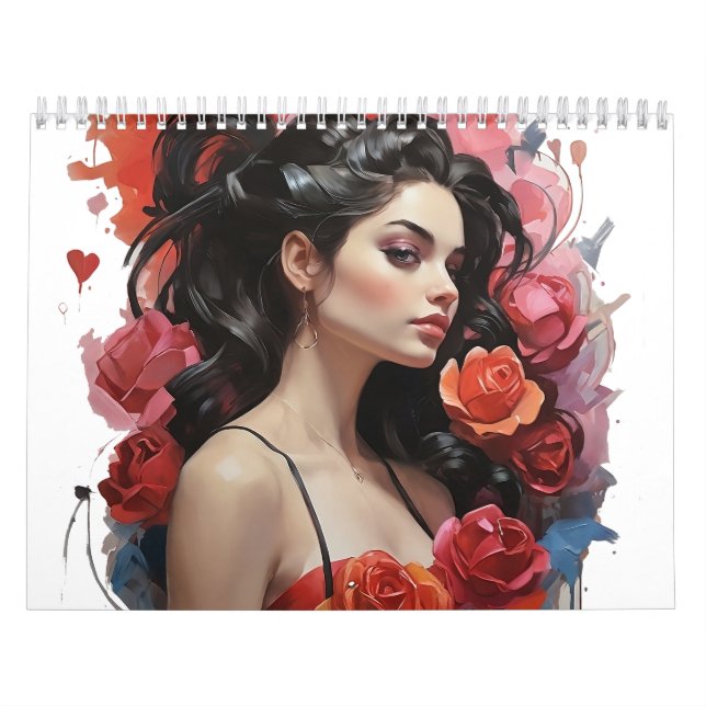 flicka med ro kalender (Omslag)