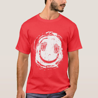 Flicka med Smilie-musikhörlurar T Shirt