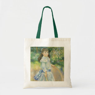 Flicka med stenkula av Pierre Renoir, Vintage Fine Tygkasse