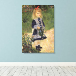 Flicka med vattenkanna av Pierre Renoir Canvastryck