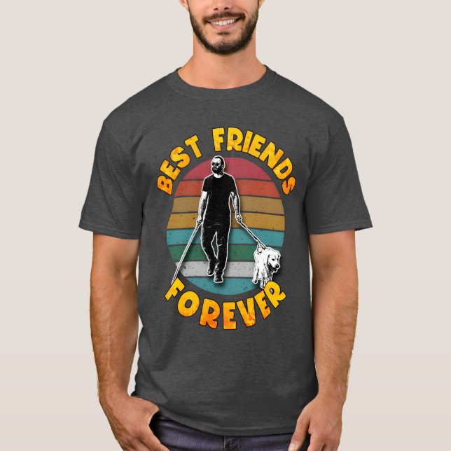 Flicka med version av Best Vänends Forever Hund T Shirt (Framsida)
