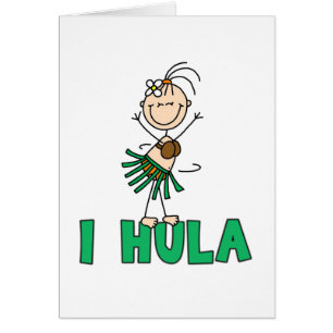 Flicka mig Hula kort