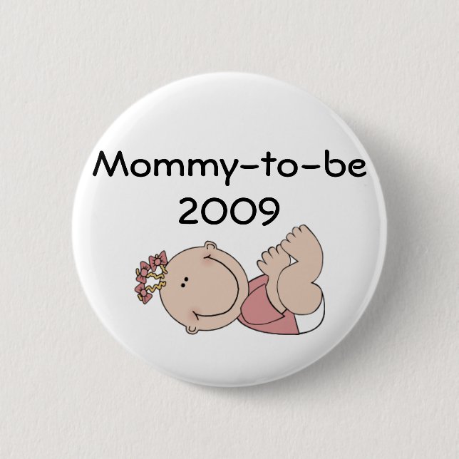 flicka Mommy-to-be2009 Knapp (Framsida)