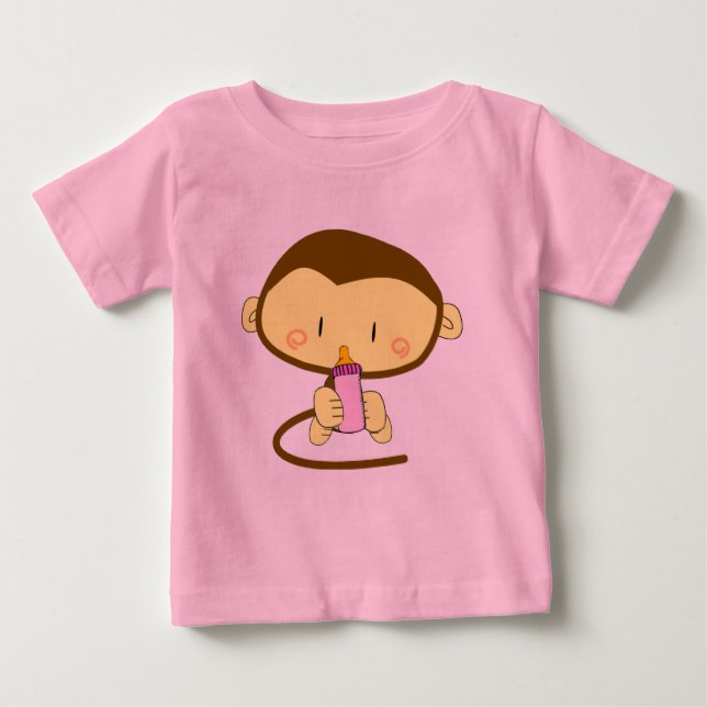 Flicka Monkey T-shirt (Framsida)