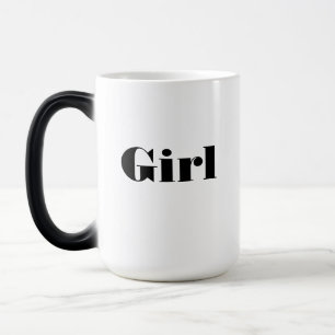 "Flicka" Namn Text Tryckt Drickglas Elegant Magisk Mugg