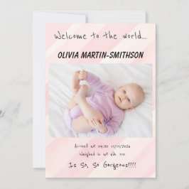 Flicka Nya ankomst Meddelande