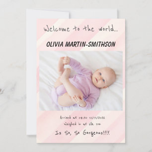 Flicka Nya ankomst Meddelande