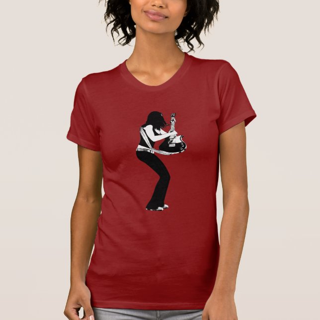 Flicka och gitarr tee shirt (Framsida)