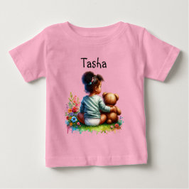 Flicka och hennes Nalle | PERSONLIG T Shirt