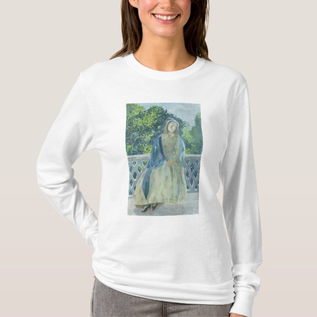 Flicka på Balkong, 1900 Tee Shirt (Framsida)