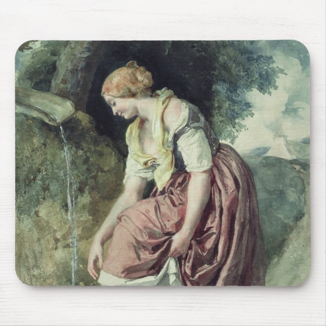 Flicka på en trumma musmatta (Framsidan)