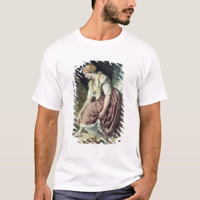 Flicka på en trumma t-shirt (Framsida)