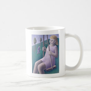 Flicka på gunga 1996 kaffemugg