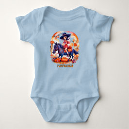 Flicka på häst Great Pumpkin Run Halloween  T Shirt