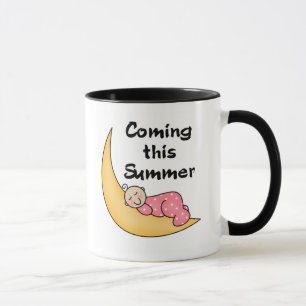 Flicka på månesommar mugg