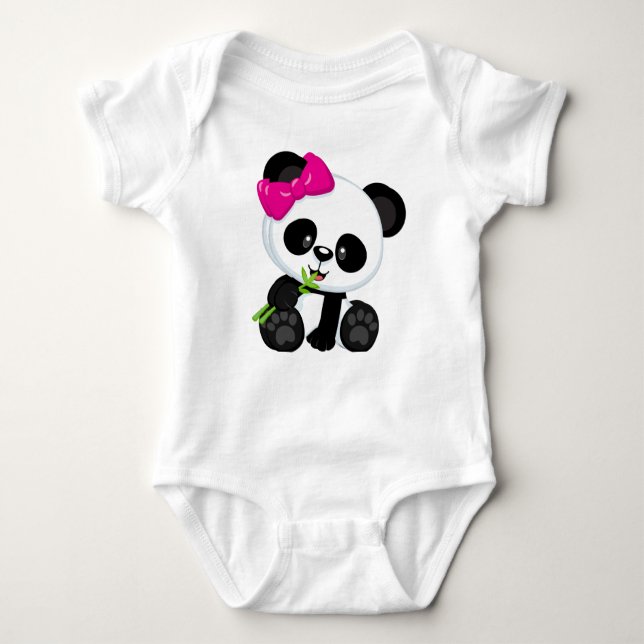 Flicka panda t shirt (Framsida)