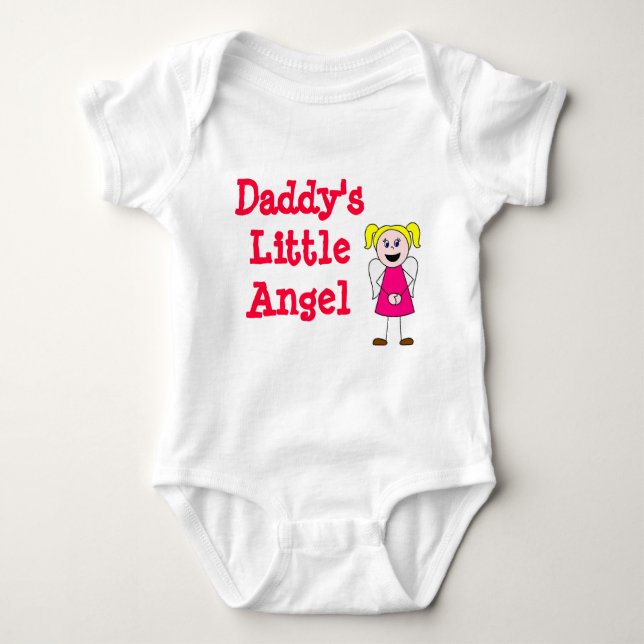 flicka, Pappor Little Angel T-shirt (Framsida)