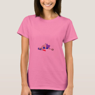 Flicka Peeking Moderskap Tee