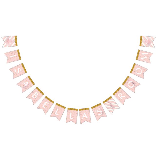 Flicka Personlig Nursery Room Namn Pennant Vimplar (Alla)