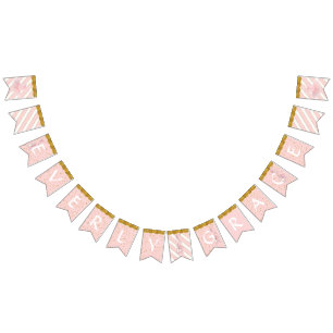 Flicka Personlig Nursery Room Namn Pennant Vimplar