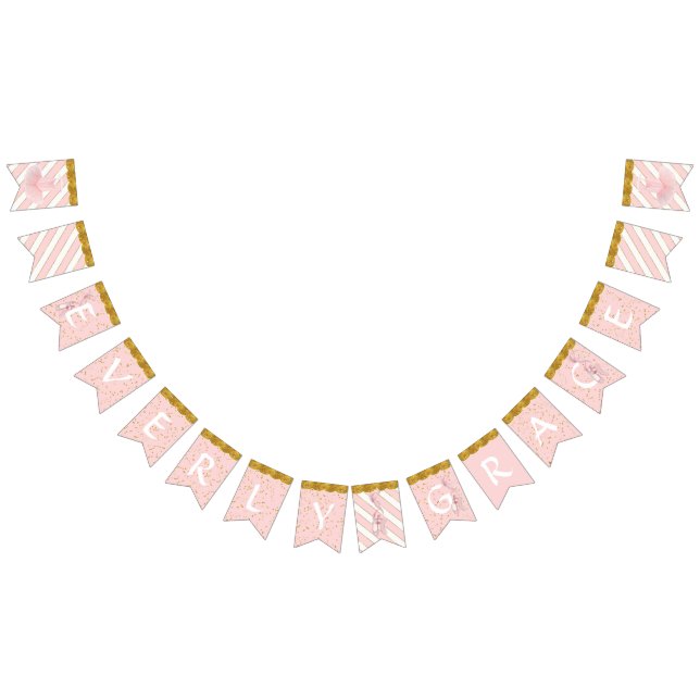 Flicka Personlig Nursery Room Namn Pennant Vimplar (Alla)