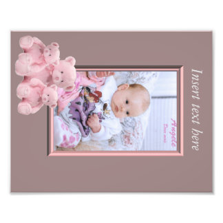 Flicka Photo ram infoga Fototryck