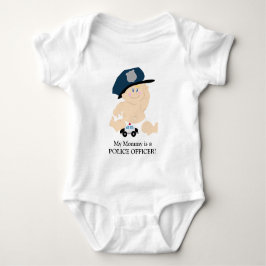 FLICKA POLICE OFFICER COP Anpassningsbar Shirt T-shirt