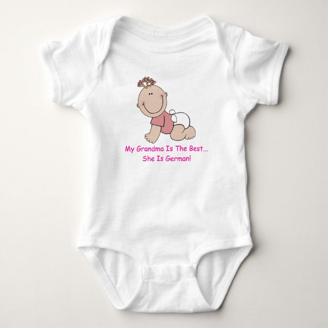 Flicka Romper Tee Shirt (Framsida)