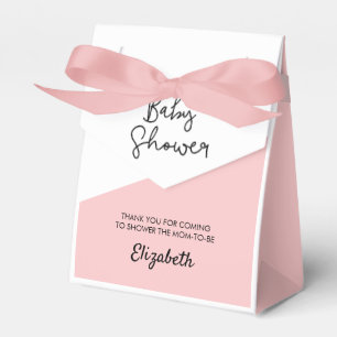 Flicka Rosa Baby Shower Personlig Presentaskar