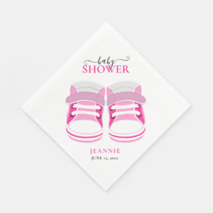 FLICKA ROSA BOOTY BABY SHOWER Napkins Pappersservett