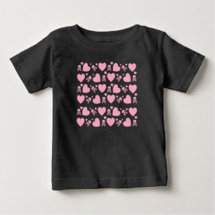 FLICKA ROSA DÖSKALLAR SHIRT T SHIRT