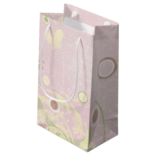 Flicka Rosa Gift Bag (Baksidan Vinklad)