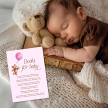 Flicka Rosa Nalle Bokar för Baby