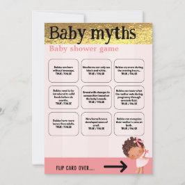 Flicka Rosa och Guld Babyduschspel