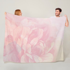 Flicka Rosa Pastel Victorian Ro Mönster Fleecefilt