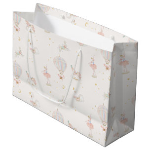 Flicka Rosa prinsessa ballerina baby shower presen
