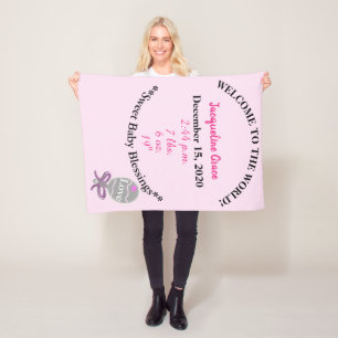 Flicka Rosa Rattle Fleece Blanket