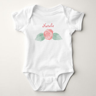 Flicka Rosa ros Personlig T-shirt