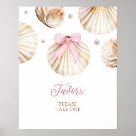 Flicka Rosa Slinga Skal Baby Shower Fördelar Affis Poster