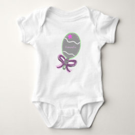 Flicka Rosa Star Rattle T-Shirt-CUSTOMIZE Namn T-shirt