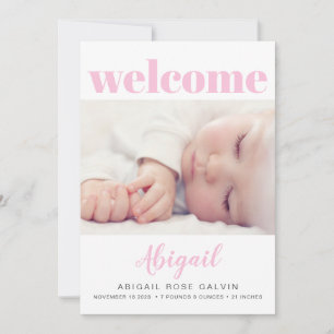 Flicka Simple Modern Multi Photo Rosa Birtion Meddelande