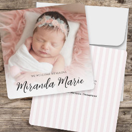 Flicka Simple Newborn Photo Overlay Text Rosa