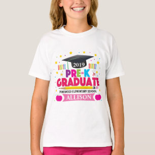 Flicka sist dag av den Pre-K T-tröja T Shirt