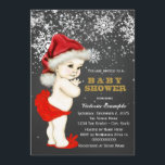 Flicka-skuret jul inbjudningar<br><div class="desc">Christms babyduschinbjudningar med vackra Santa baby med jultomtechalkboard snowflake-inbjudan. Denna söta snowflake-julbabyduschinbjudan är lätt att anpassa för ditt evenemang genom att lägga till dina uppgifter i teckensnittet stil och den text du väljer.</div>