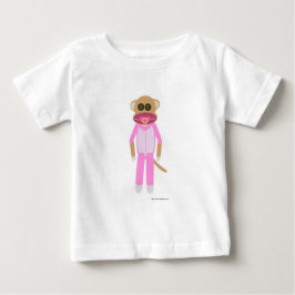 Flicka Sock monkey T-shirt