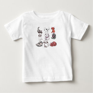 Flicka som älskar katter t shirt