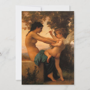 Flicka som försvarar sig mot Cupido av Bouguereau